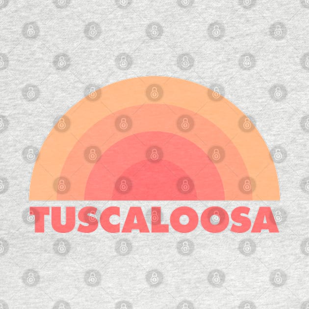 Tuscaloosa Retro Rainbow Badge by modeoftravel